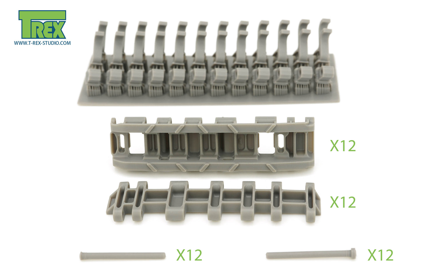 1/16 Spare Track Brackets w/Track Links for King Tiger/Jagdtiger