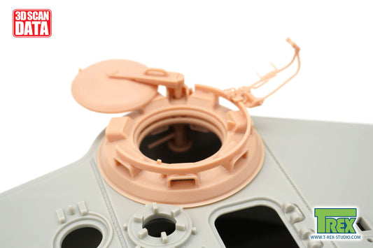 1/35 King Tiger Cupola Weld Attached Type w/o Drain Slits for Hobby Boss