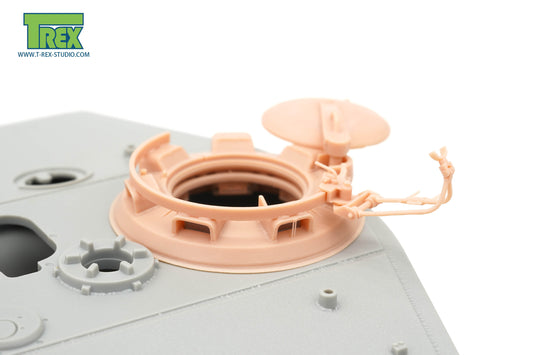 1/35 King Tiger Cupola Weld Attached Type w/Drain Slits for all brands except Hobby Boss
