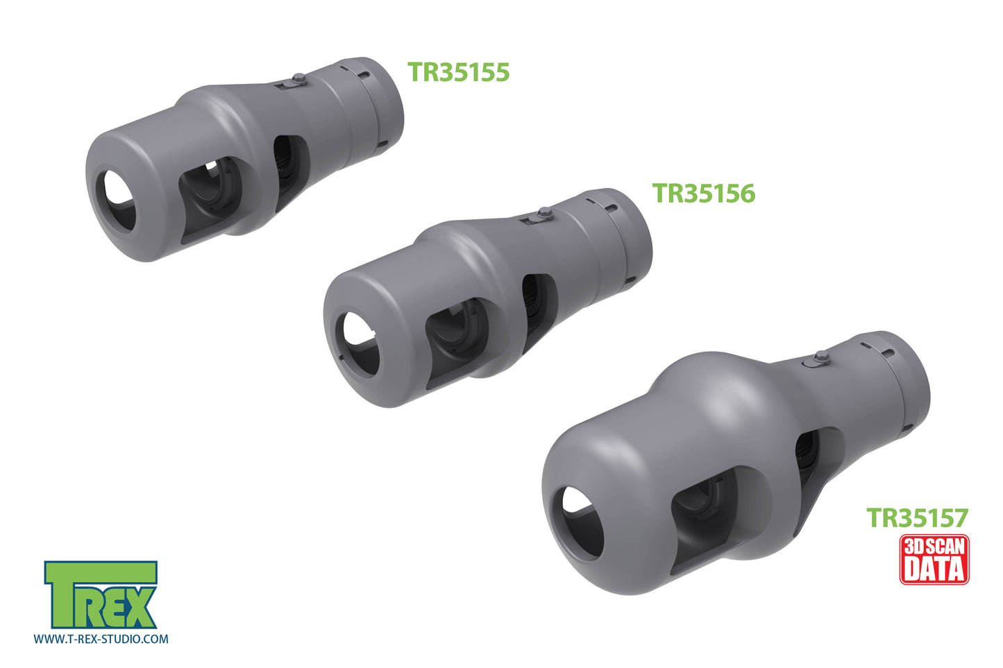 1/35 Muzzle Brake for 88mm KwK/Pak Early Type (5 Pieces)