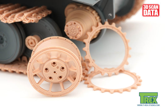 1/35 Disassembled TIGER I Early Production Sprocket Type 1