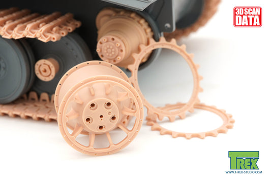 1/35 Disassembled TIGER I Early Production Sprocket Type 2