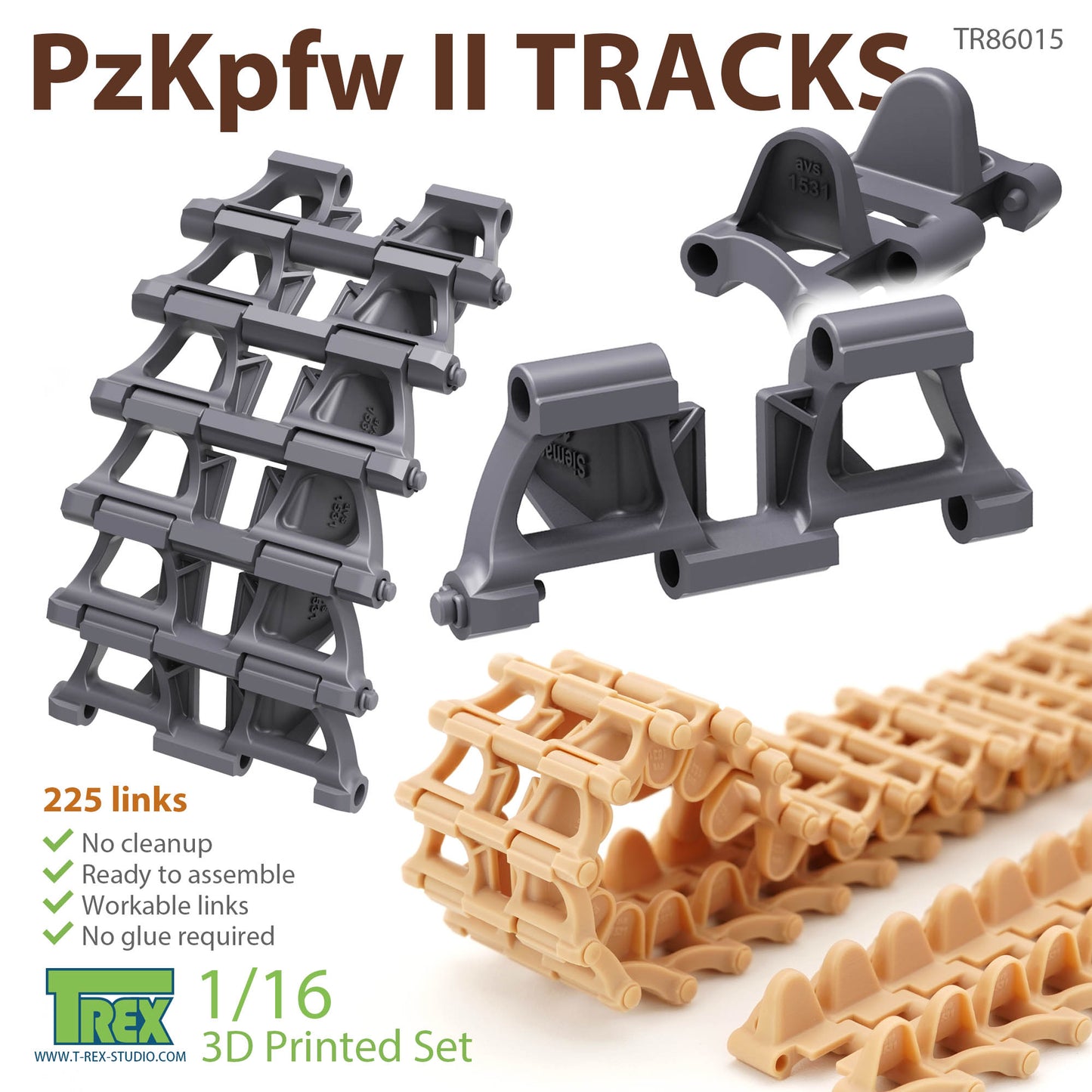 1/16 PzKpfw.II Tracks