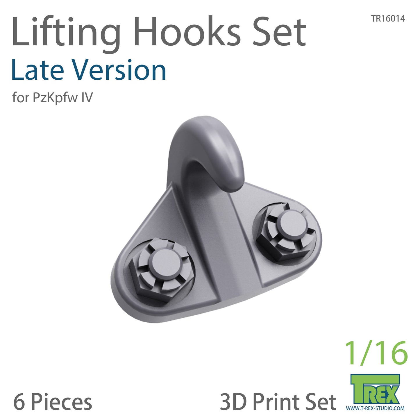 1/16 Lifting Hooks Set (Late Version) for PzKpfw IV