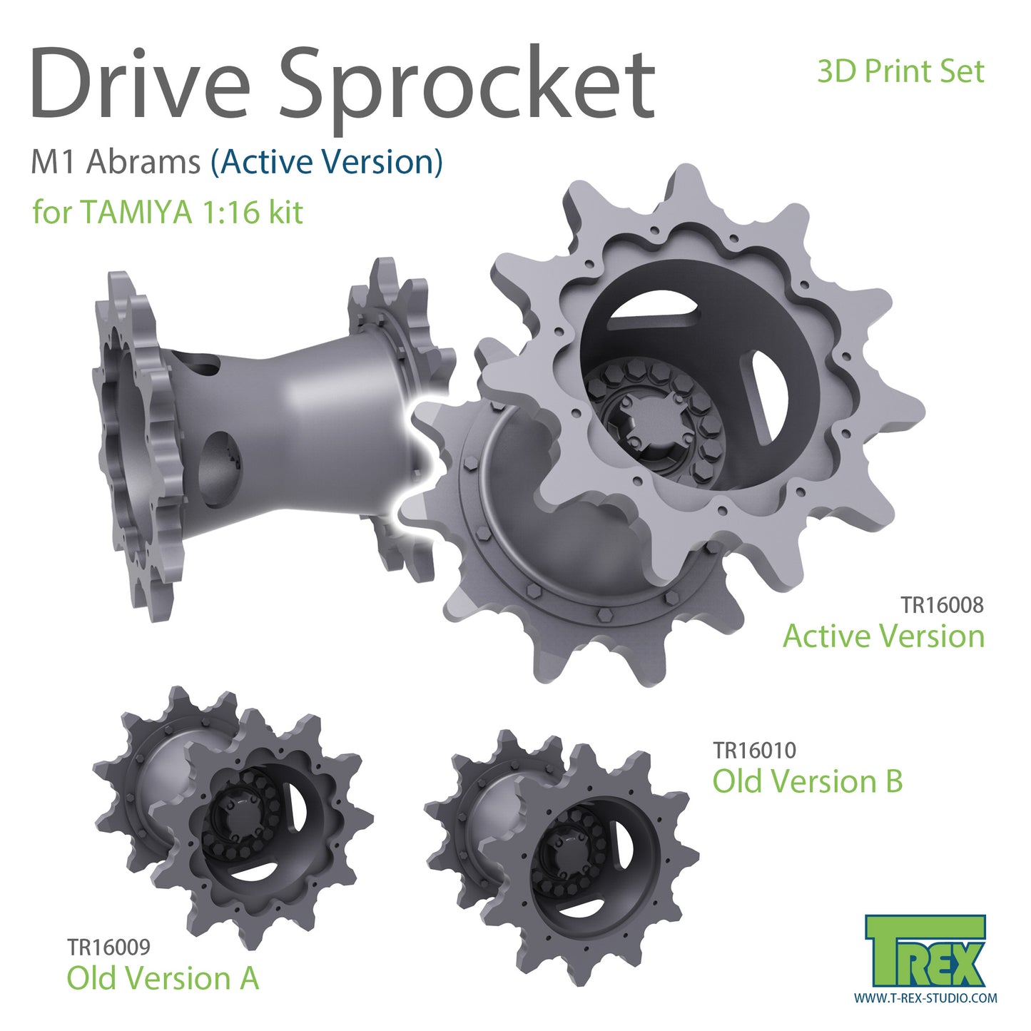 1/16 M1 Abrams Drive Sprocket Set