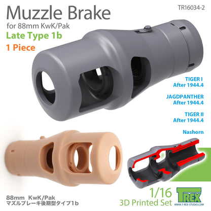 1/16 Muzzle Brake for 88mm KwK/Pak Late Type 1b (1 Pieces)