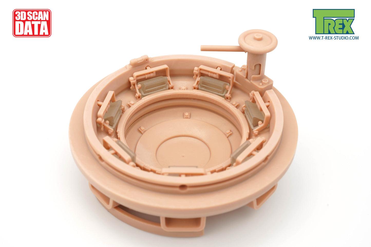 1/16 King Tiger Cupola Weld Attached Type w/o Drain Slits