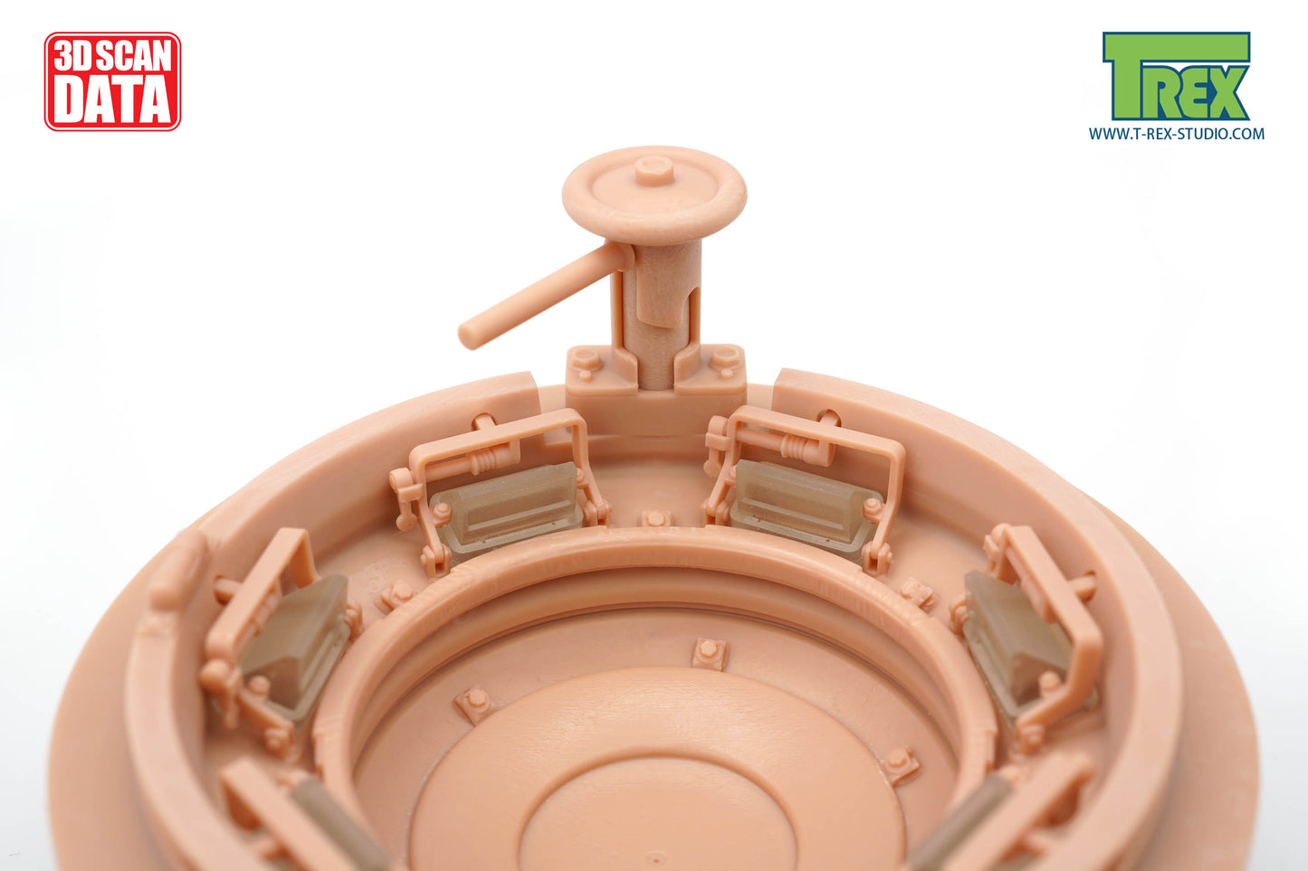 1/16 King Tiger Cupola Weld Attached Type w/o Drain Slits