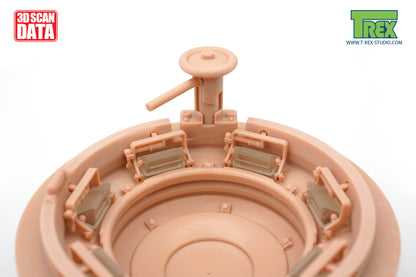1/16 King Tiger Cupola Weld Attached Type w/o Drain Slits