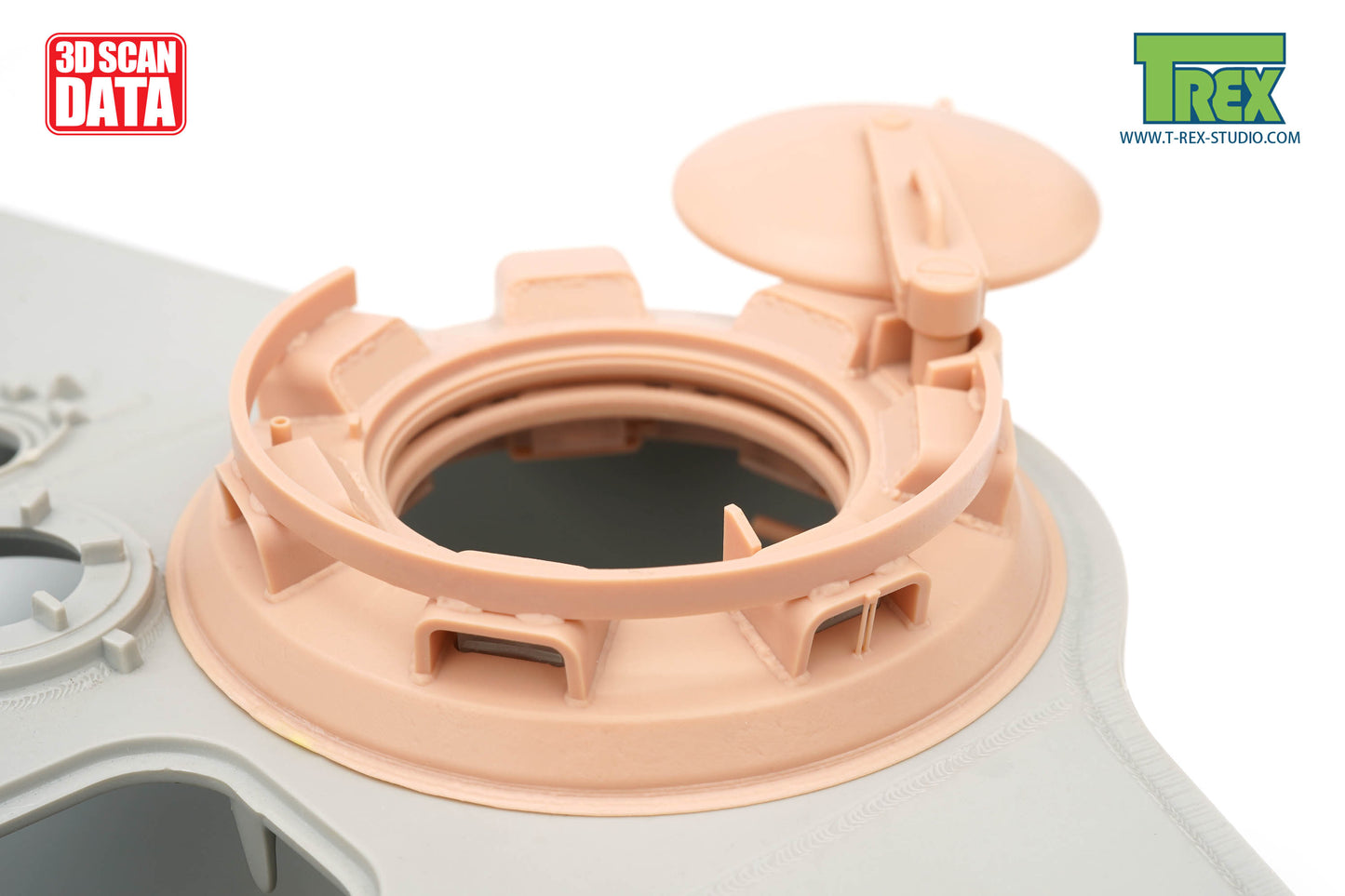 1/16 King Tiger Cupola Weld Attached Type w/o Drain Slits
