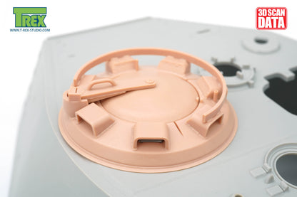 1/16 King Tiger Cupola Weld Attached Type w/Drain Slits