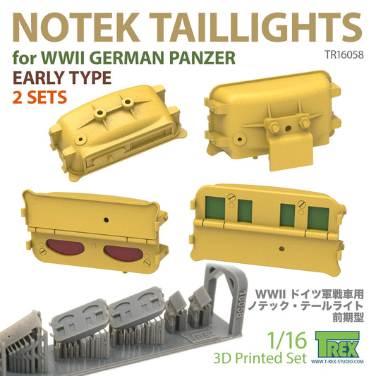1/16 Notek Taillights Early Type for WWII German Panzer
