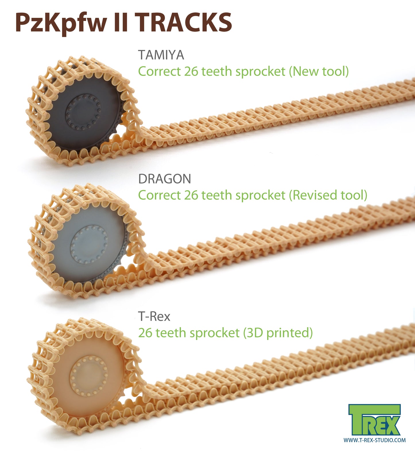 1/35 PzKpfw II Tracks Rare Model
