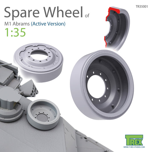 1/35 M1 Abrams Spare Wheel Active Version (3 pieces)