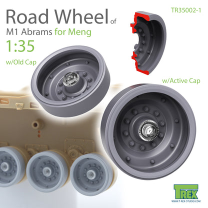 1/35 M1 Abrams Road Wheel Set for MENG