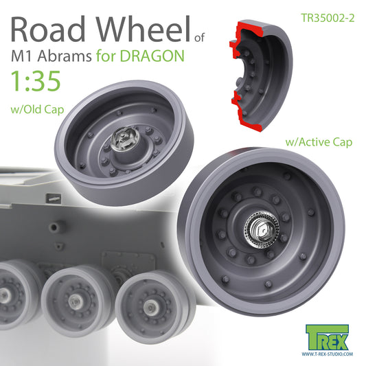 1/35 M1 Abrams Road Wheel Set for DRAGON