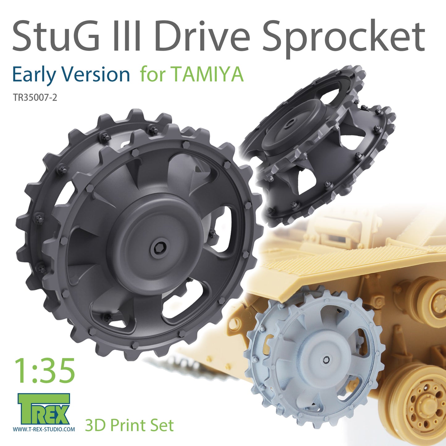 1/35 StugIII Sprocket Set (Early Version) for TAMIYA