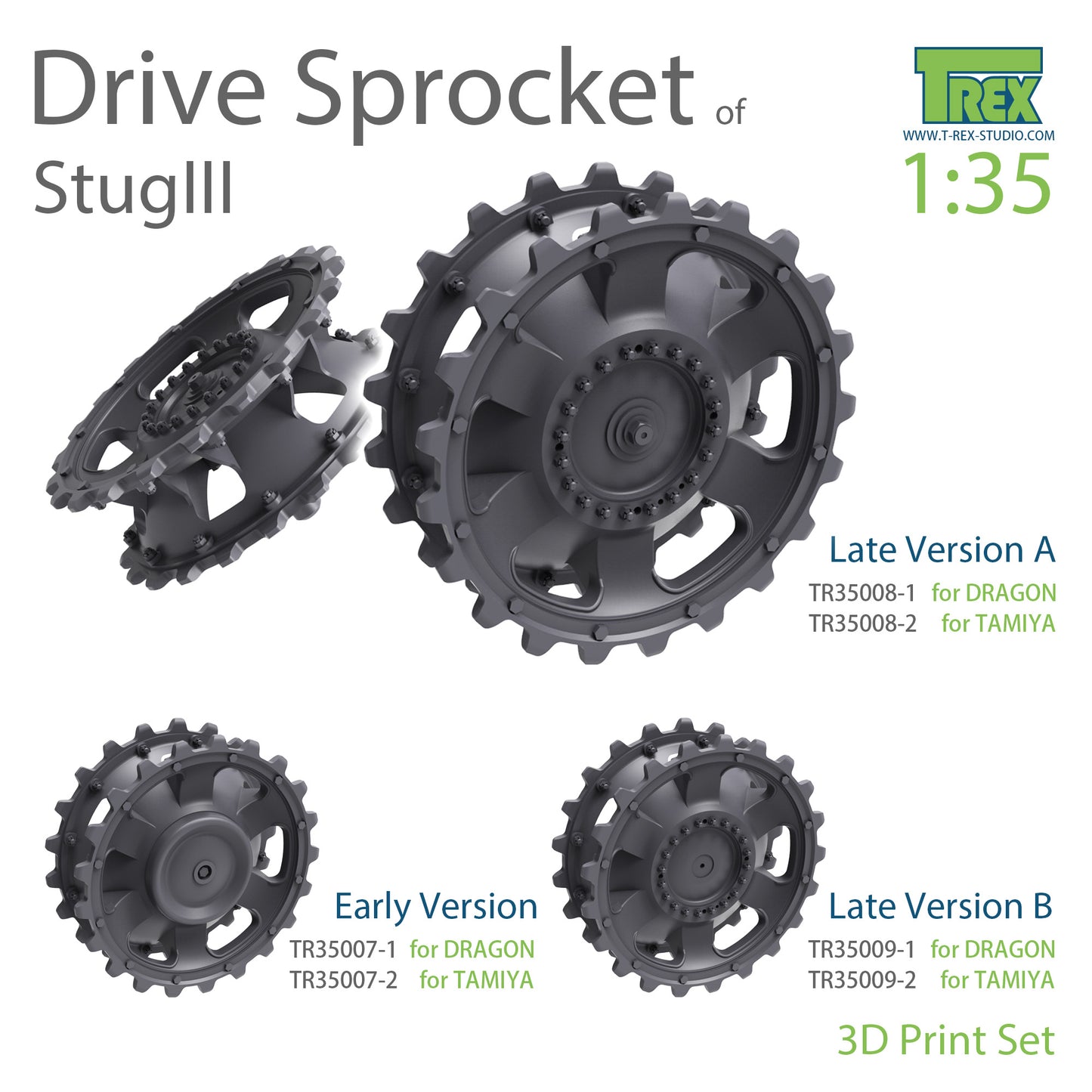 1/35 StugIII Sprocket Set (Early Version) for DRAGON