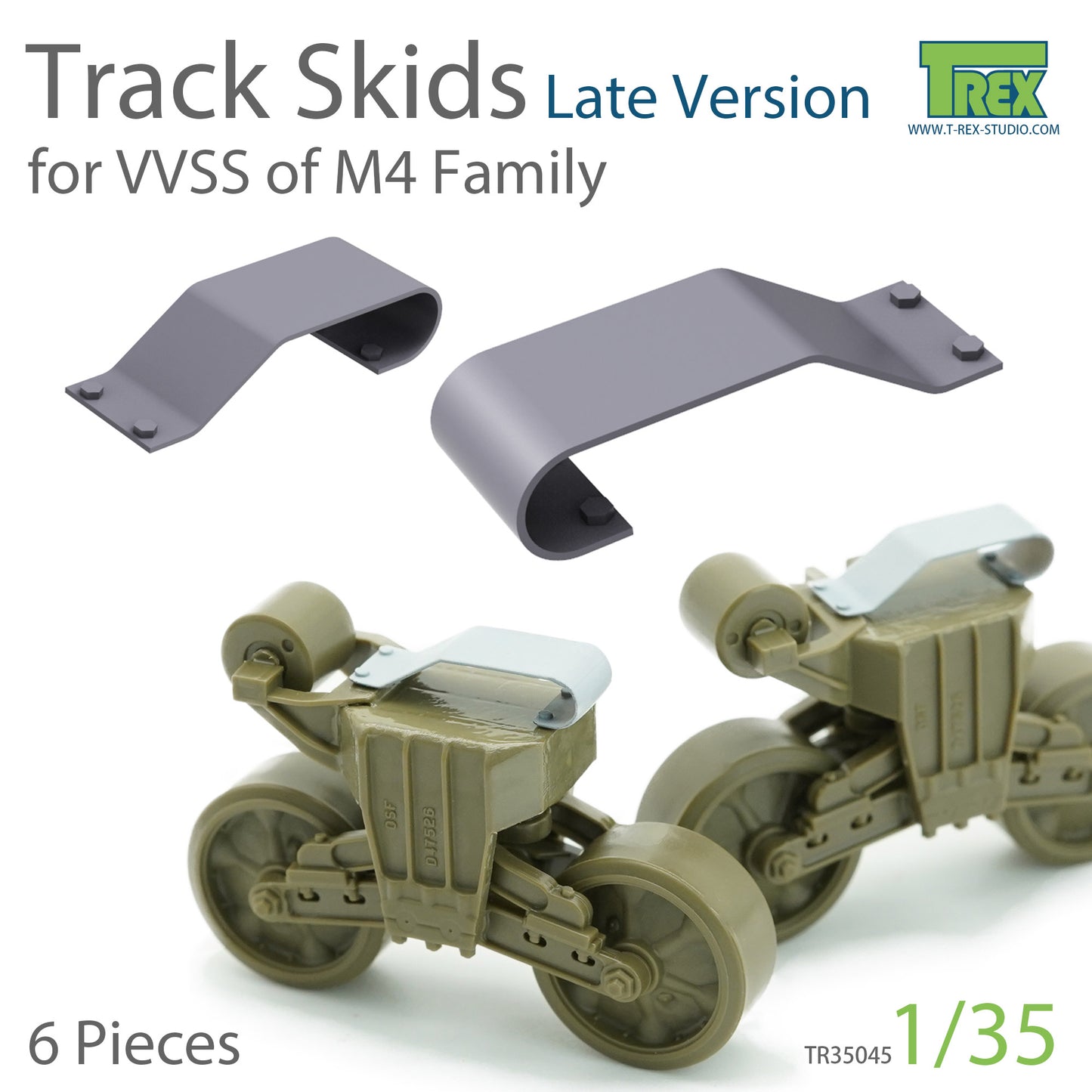 1/35 Track Skids Set (Late Version) for M4 Family