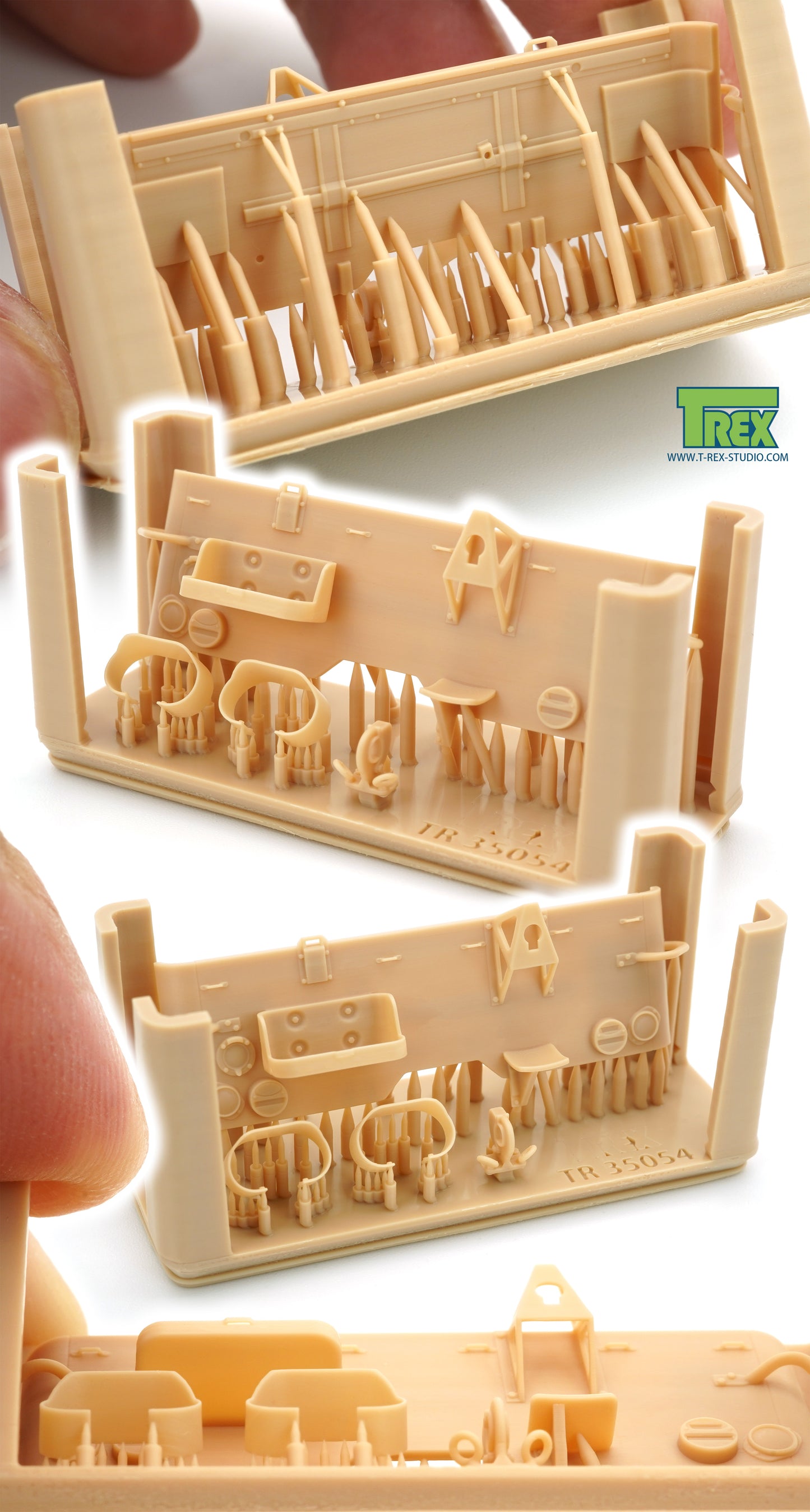 1/35 Willys MB Rear Panel w/Tow Hook Set for TAKOM