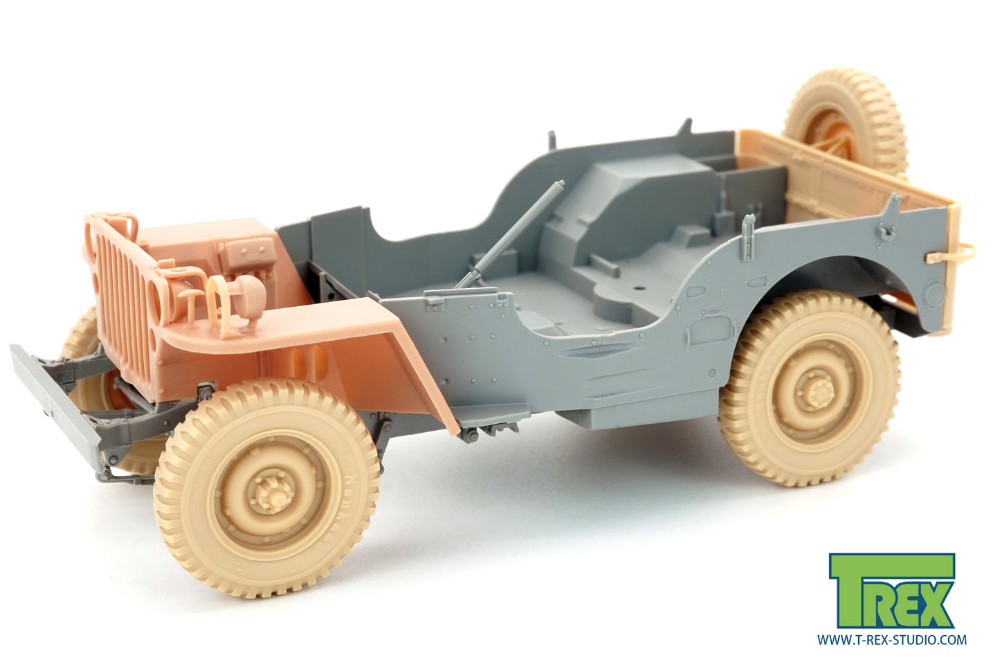 1/35 Willys MB Wheels (Weighted Tire) w/Spare Wheel