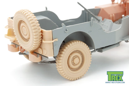 1/35 Willys MB Wheels (Weighted Tire) w/Spare Wheel