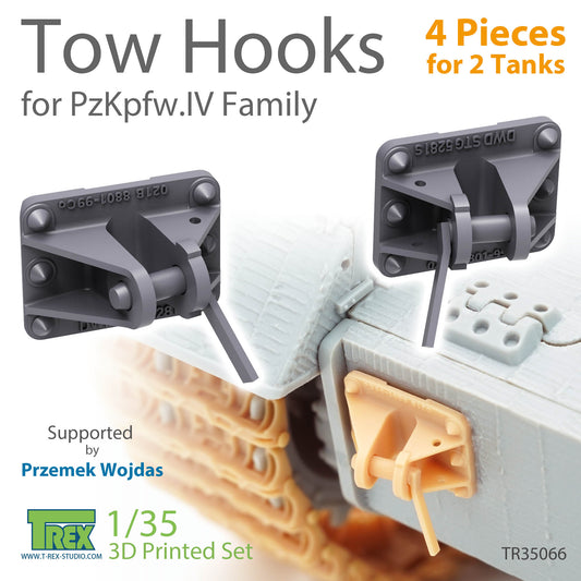 1/35 Tow Hooks for PzKpfw.IV Family (4 Pieces for 2 tanks)