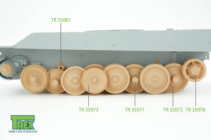 1/35 Panther Road Wheels w/o Tire Set (2 types, 4 pieces for each type)
