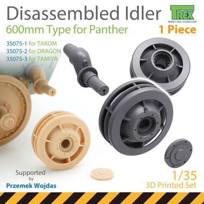 1/35 Disassembled Panther Idler 600mm Type (1 piece)