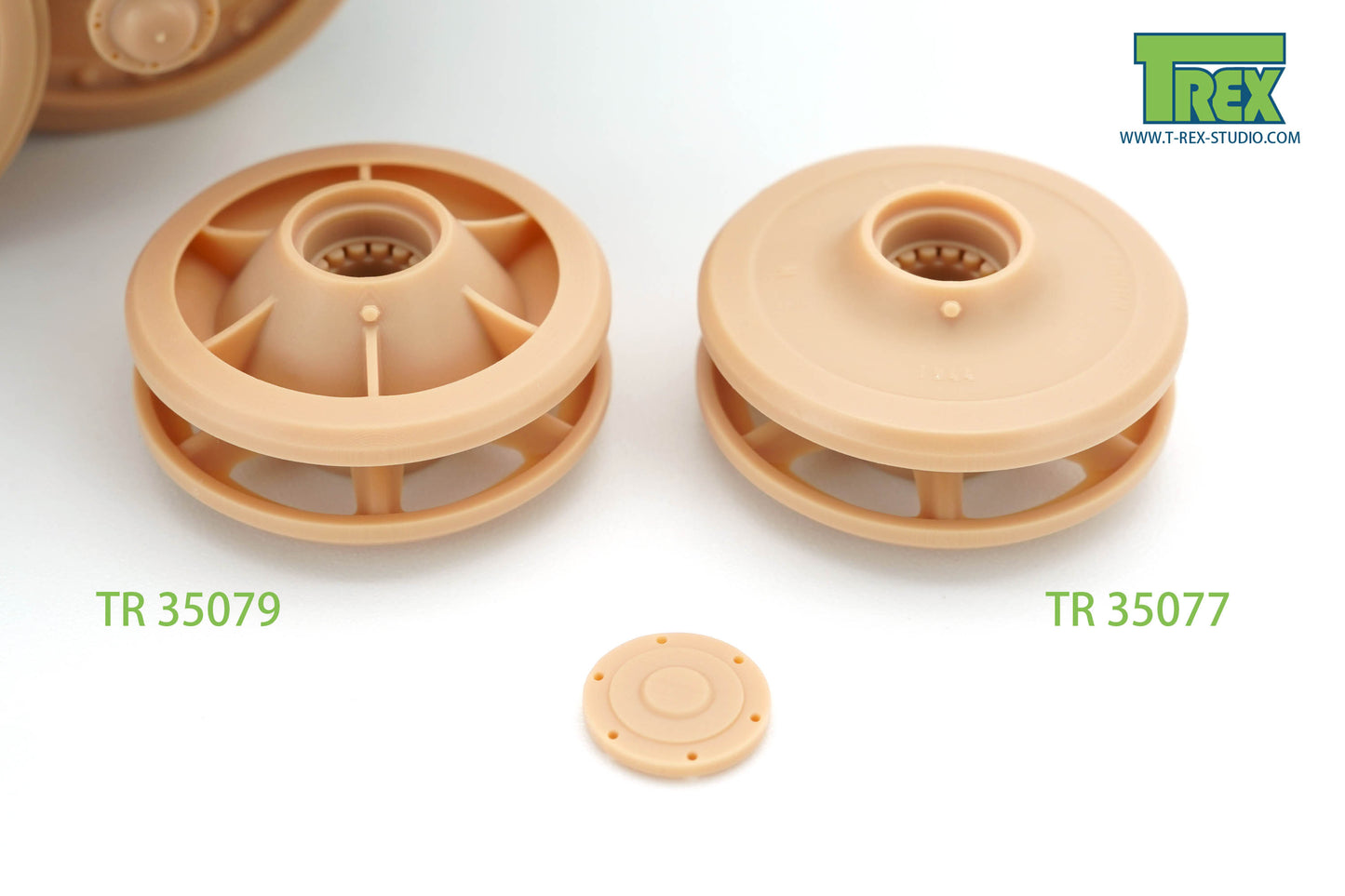 1/35 Disassembled Panther Idler 665mm Solid Back Type (1 piece)