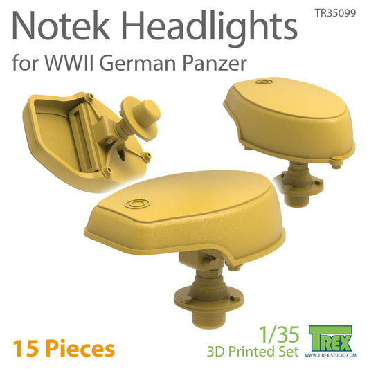 1/35 Notek Headlights for WWII German Panzer (15 Pieces)