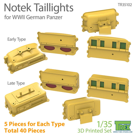 1/35 Notek Taillights for WWII German Panzer