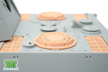 1/35 Cooling Air Intake/Exhaust Armor Guards w/Mesh for Panther G Early/Mid Pattern A