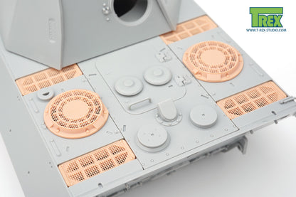 1/35 Cooling Air Intake/Exhaust Armor Guards w/Mesh for Panther G Early/Mid Pattern A