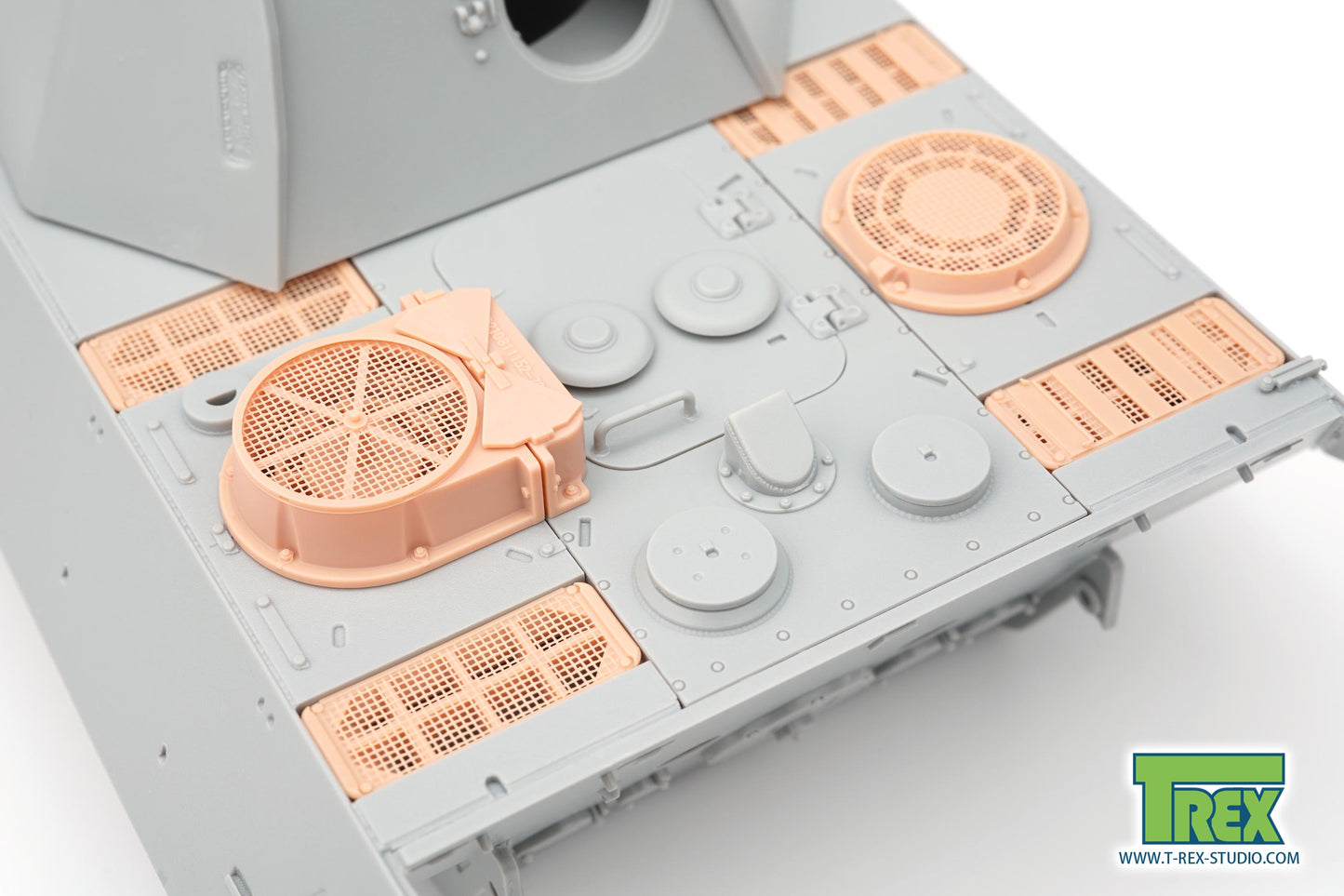 1/35 Cooling Air Intake/Exhaust Armor Guards w/Mesh for Panther G Late/Jagdpanther G2