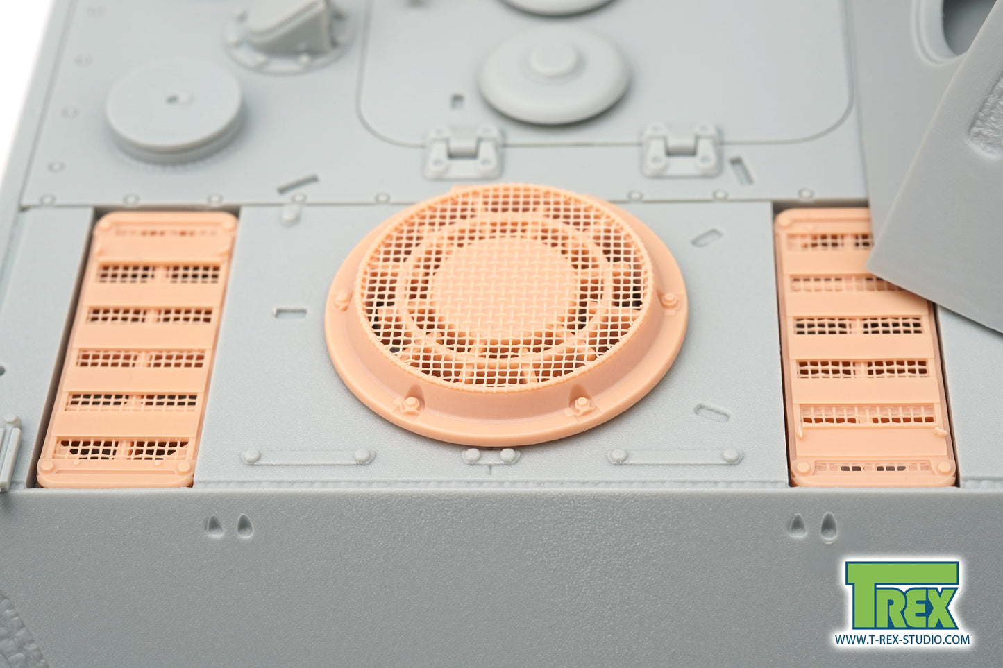 1/35 Cooling Air Intake/Exhaust Armor Guards w/Mesh for Panther G Late/Jagdpanther G2