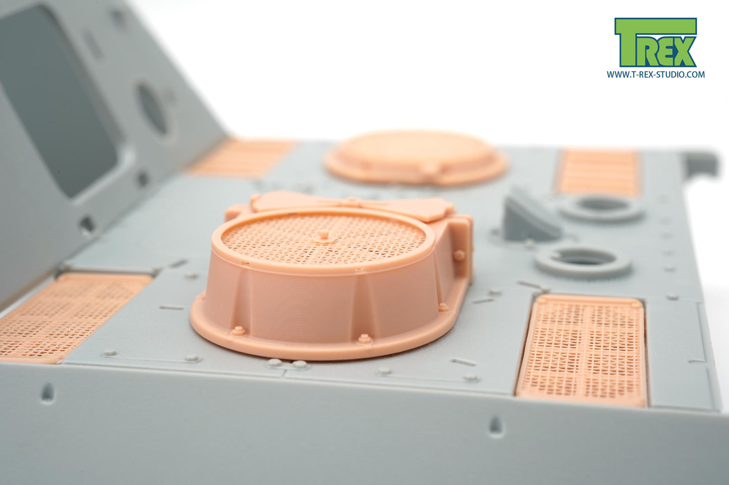 1/35 Cooling Air Intake/Exhaust Armor Guards w/Mesh for Panther G Late/Jagdpanther G2