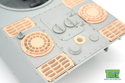 1/35 Cooling Air Intake/Exhaust Armor Guards w/Mesh Pattern A for Panther Ausf.D/A