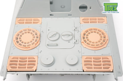 1/35 Cooling Air Intake/Exhaust Armor Guards w/Mesh for Jagdpanther G1
