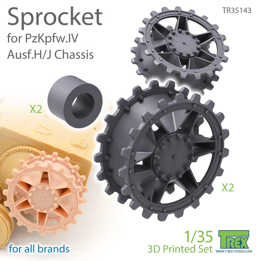 1/35 PzKpfw.IV Sprocket Late Type for all brands