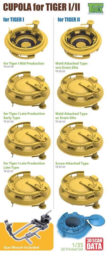 1/35 Cupola Early Version for Tiger I Late Prodution for all brands