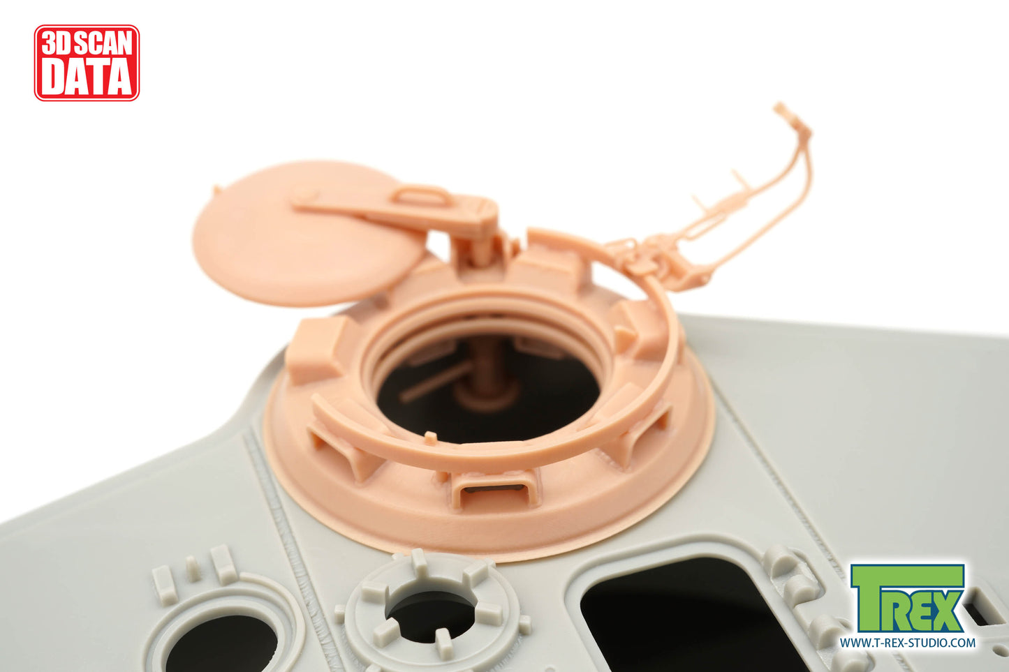 1/35 King Tiger Cupola Weld Attached Type w/o Drain Slits for Hobby Boss