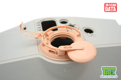 1/35 King Tiger Cupola Weld Attached Type w/o Drain Slits for Hobby Boss