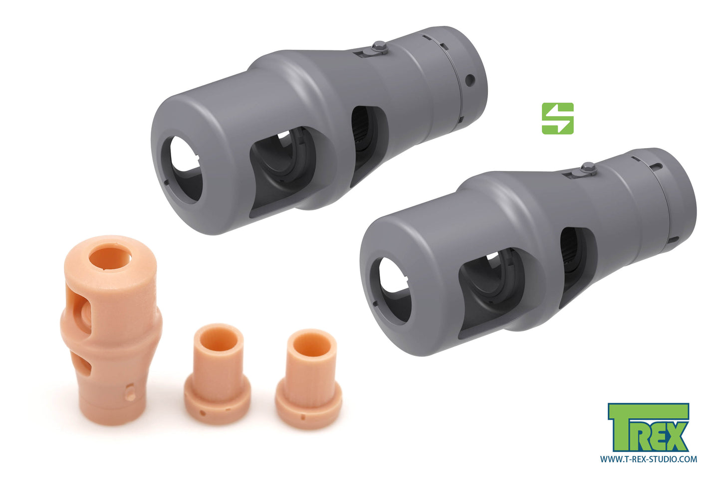 1/35 Muzzle Brake for 88mm KwK/Pak Late Type 2 (4 Pieces)