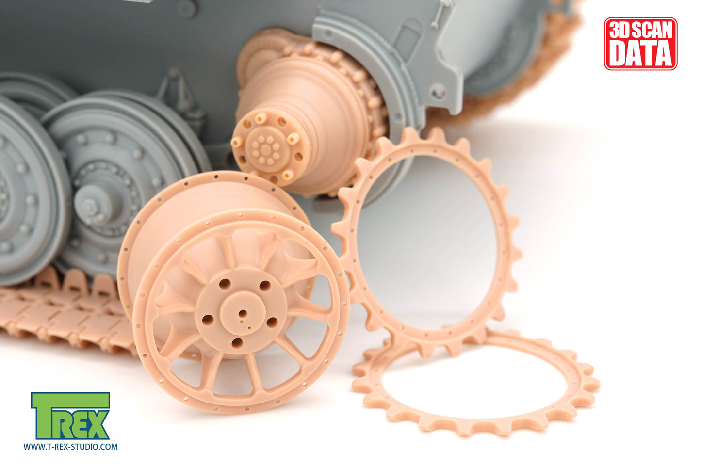 1/35 Disassembled TIGER I Mid/Late Production Sprocket