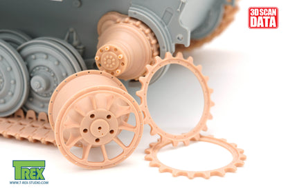 1/35 Disassembled TIGER I Mid/Late Production Sprocket