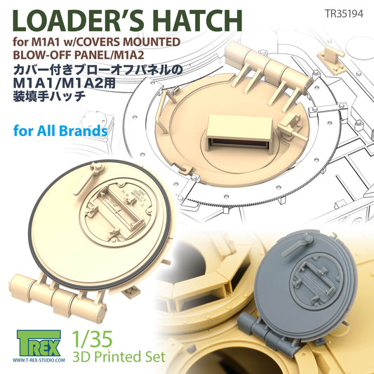 1/35 Loader's Hatch for M1A1 w/Covers Mounted Blow-Off Panel/M1A2