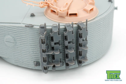 1/35 Spare Track Holder Set w/Cleated Track Links for Tiger I 40mm Roof Late Production