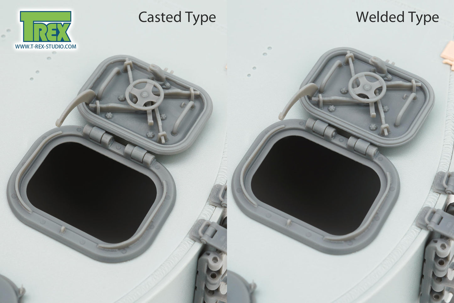 1/35 Loader's Hatch for Tiger I Early Production Casted & Welded 2in1