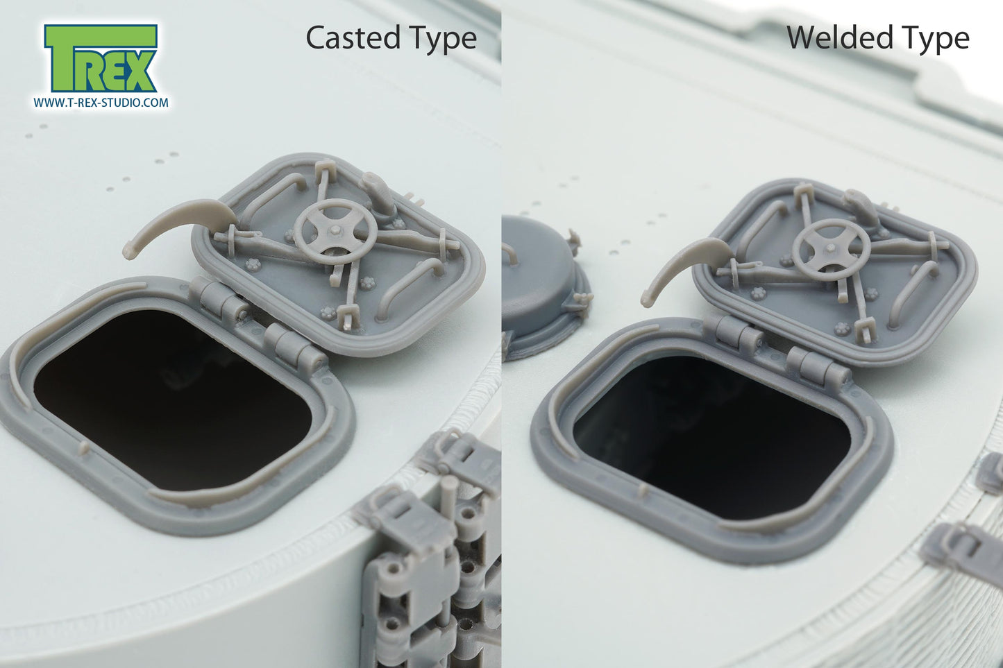 1/35 Loader's Hatch for Tiger I Mid Early Production Casted & Welded 2in1